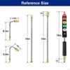 9pcs Pressure Washer Extension - 10ft Replacement Lance with 6 Spray Nozzle Tips 1/4'' Connect