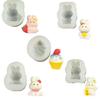 3D Cartoon Rabbit Silicone Mold Fondant Cake Border Moulds Chocolate Mould