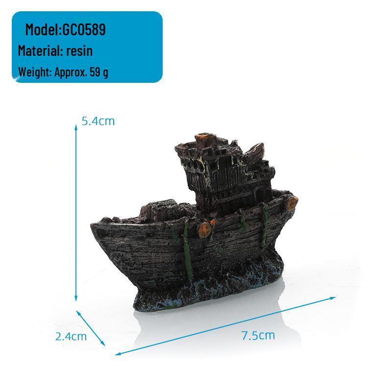 

Aquarium Decor: Submarine Shipwreck Hideaway