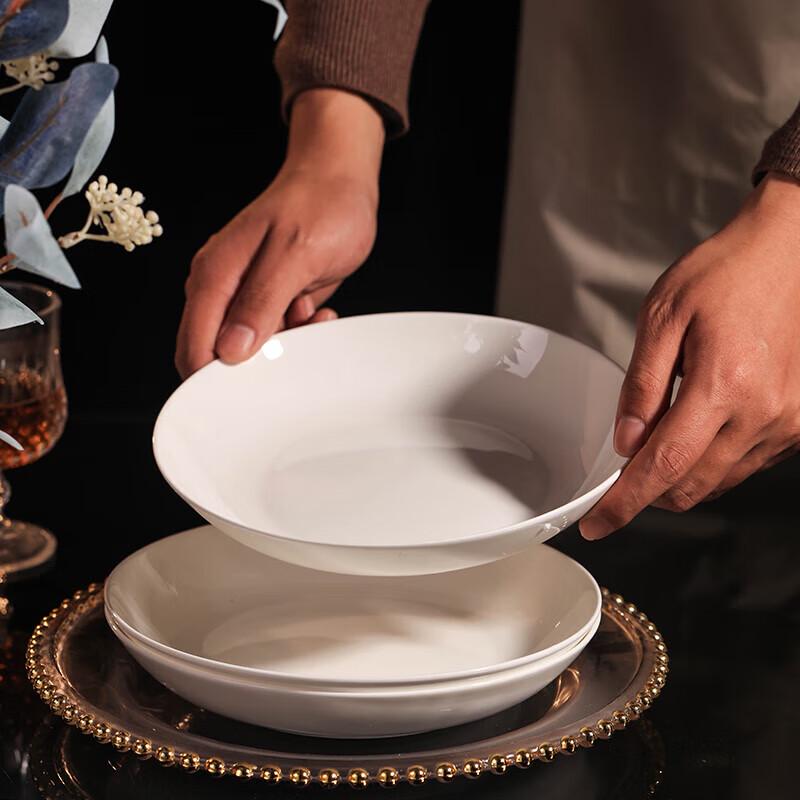 Jingdezhen 20-Piece Pure White Ceramic Dinnerware Set