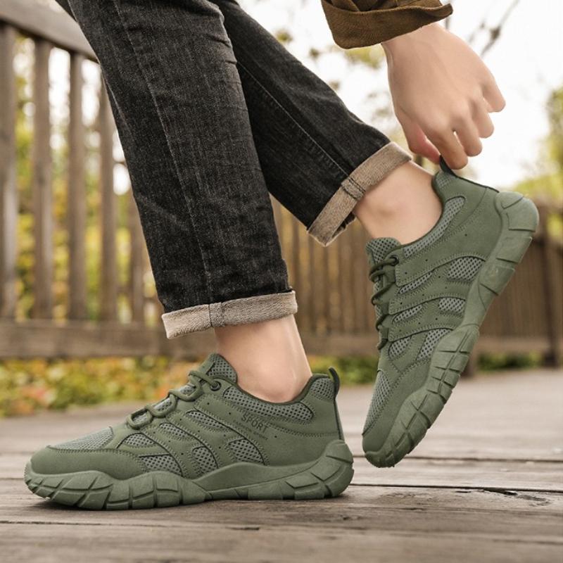 High Quality Hiking Shoes for Men Fashion Round Toe Sports Shoes Men Outdoor Platform Working Safety Shoes Casual Men's Sneakers