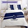Set Lenzuola 3 Pezzi Stampato Tottenham Hotspur Morbido Delicato sulla Pelle Lavabile Copripiumino e Federe Set Tutte le Stagioni Camera da Letto