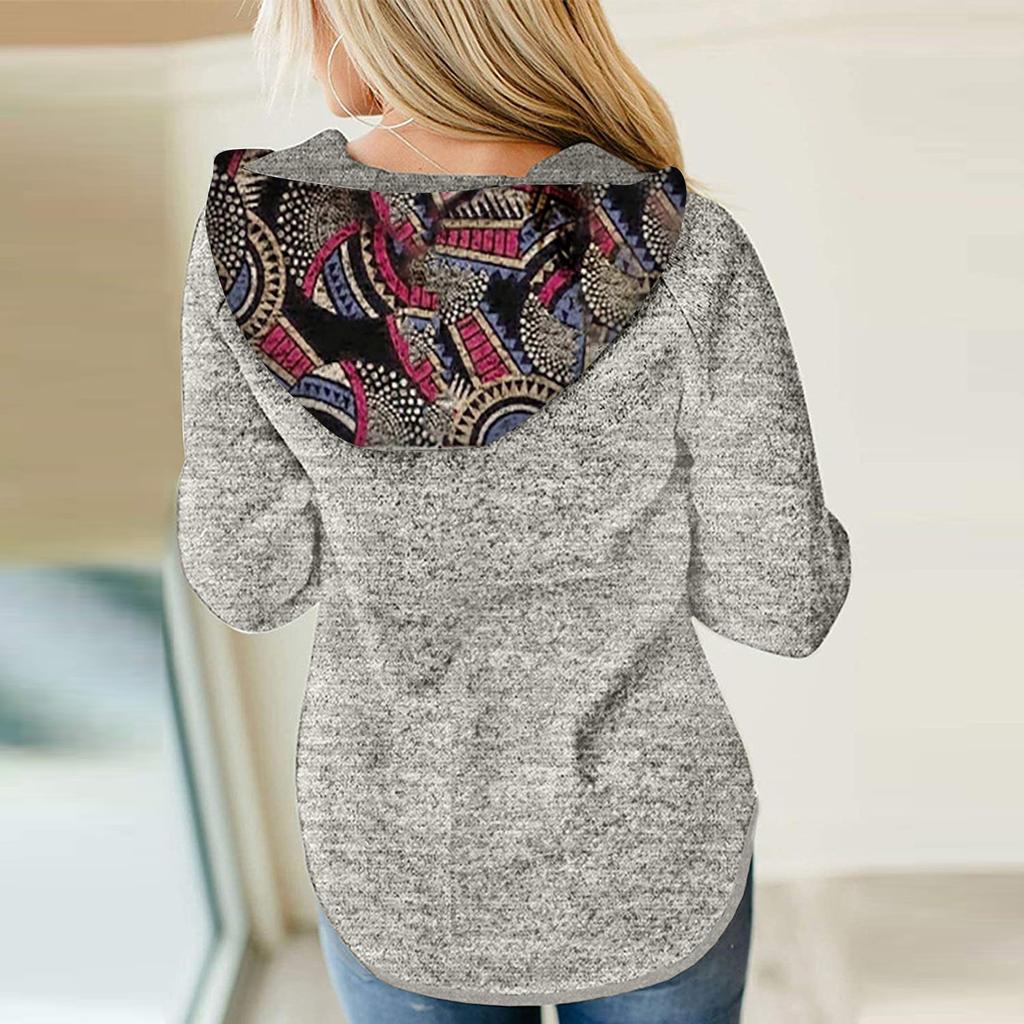 Women's Hoodie Sweatshirt Casual Pullover Tunic Top Long Sleeve Shirt