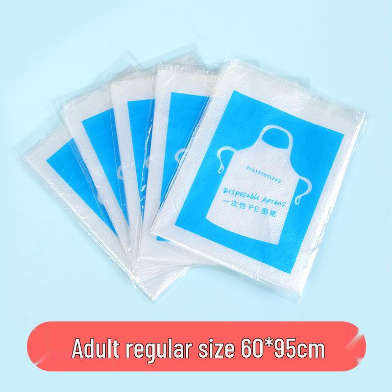 Individually Packaged Waterproof Transparent White Disposable Apron for Catering, Hot Pot, Household – Extended & Thickened Oil-Proof Design