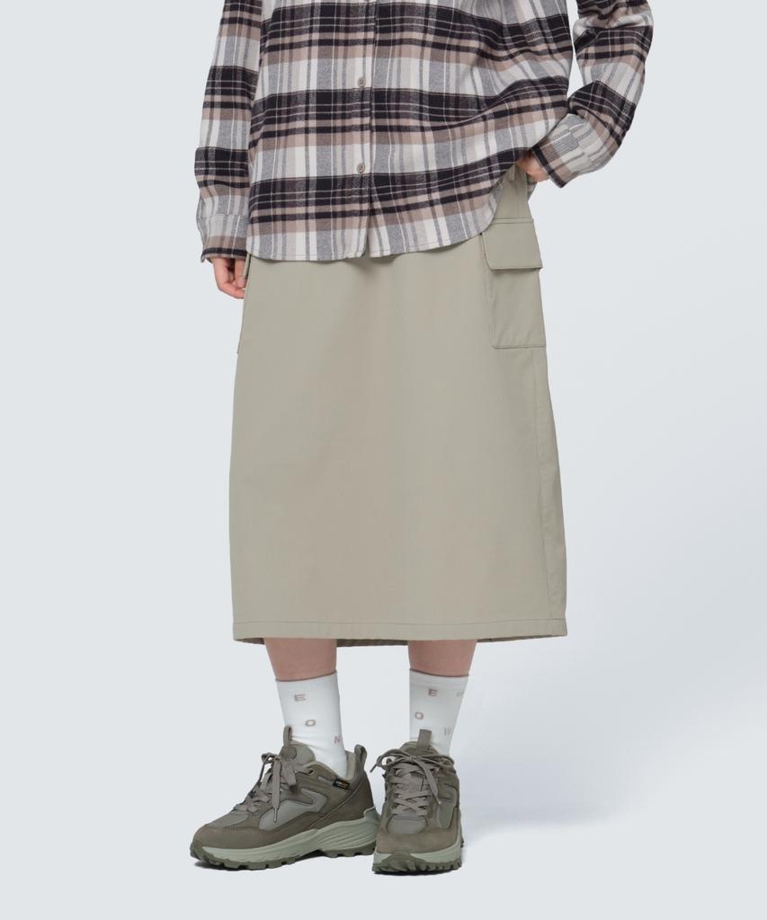 SNOWPEAK APPAREL Lago Women'S Cargo Skirt (S24Fwtsk33) Beige