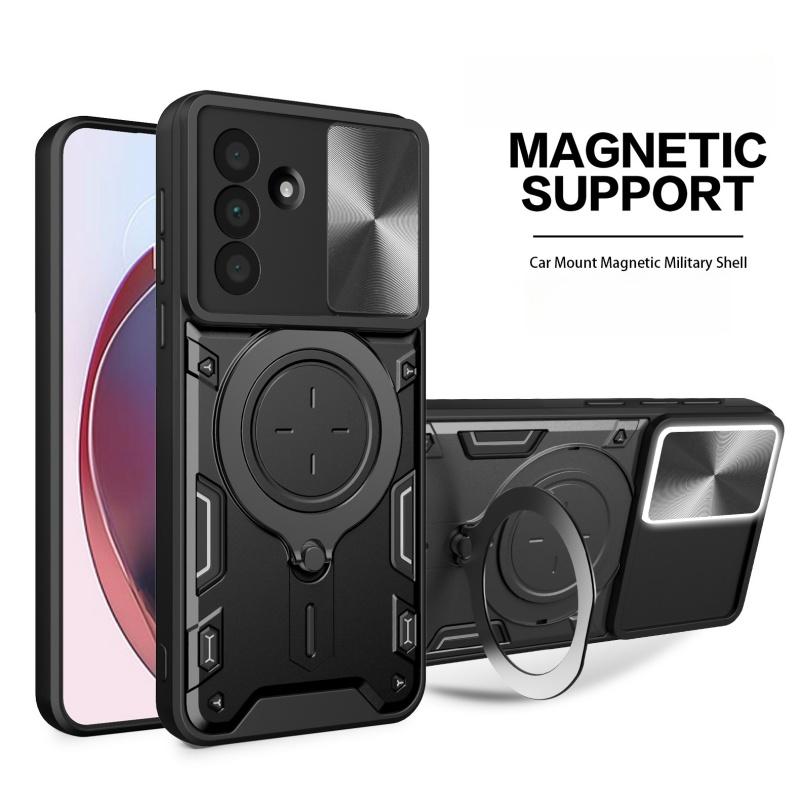 For Samsung Galaxy A71 A56 A52 A36 A26 A23 A16 A14 Magnetic Finger Ring Holder Military Protective Casea