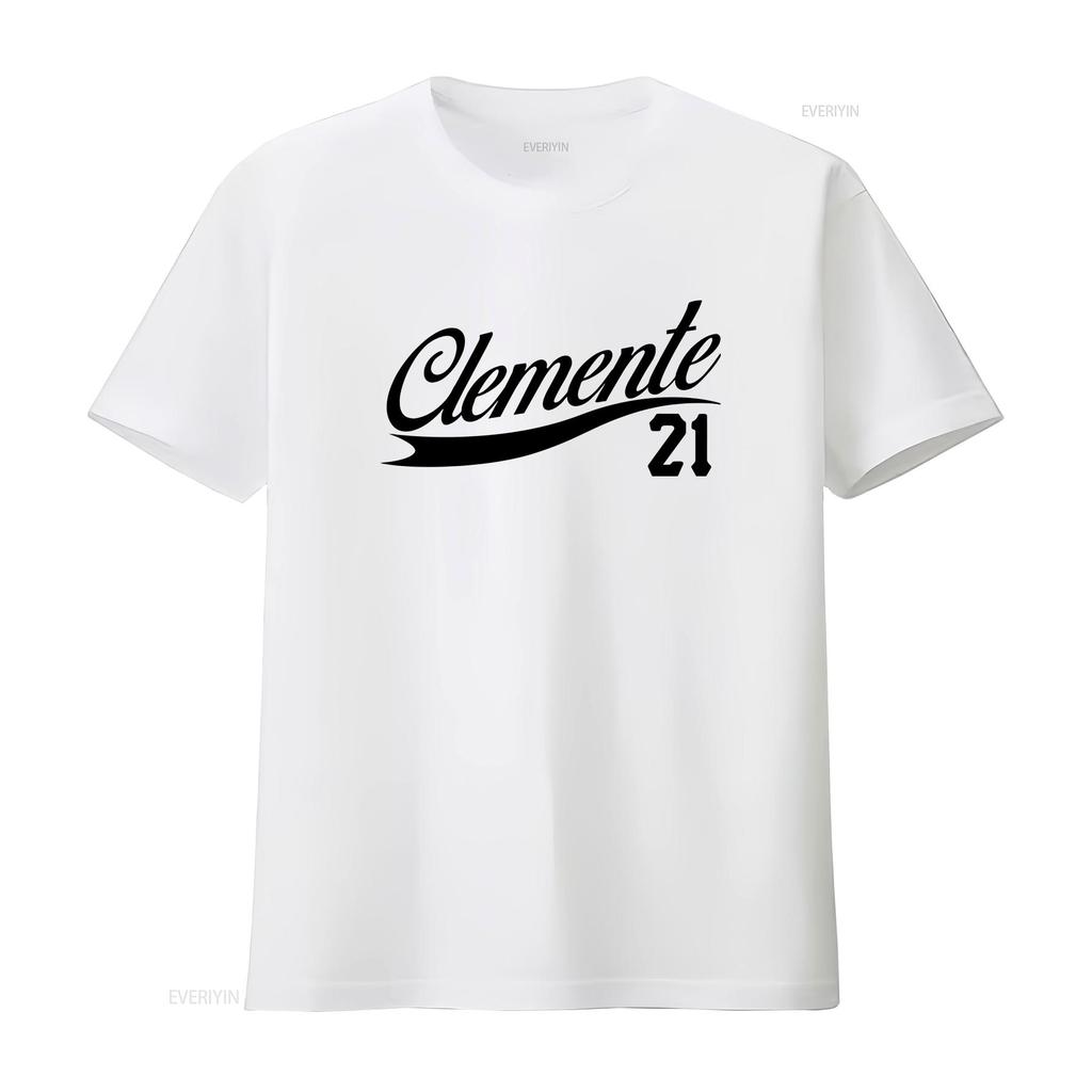 Roberto Clemente 21 T shirt New Retro 90s 80s 70s Baseball Legend Puerto Rico OG vintage Washed Slightly Versatile Unisex