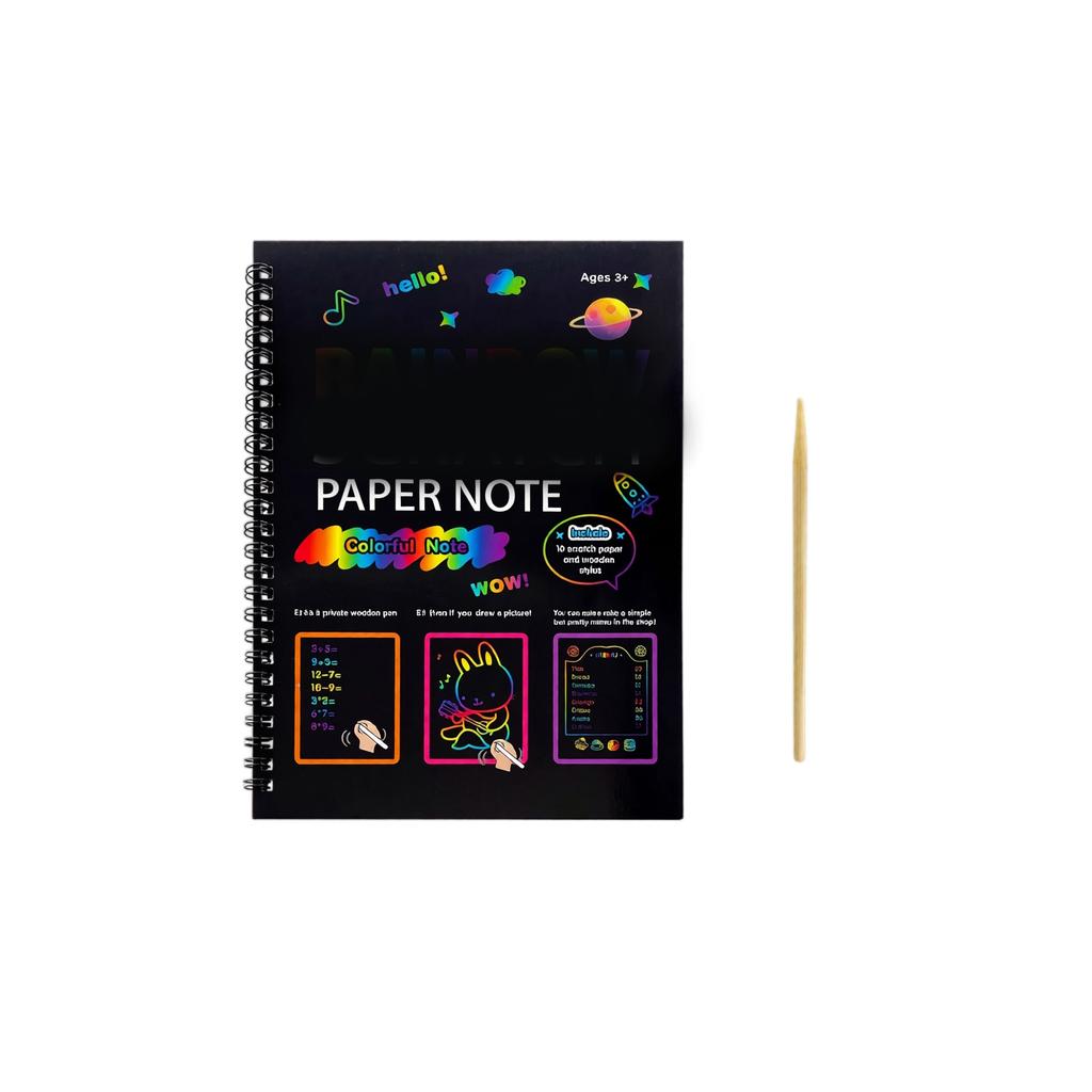 Children's Pad with Colorful Doodle Drawing, Creative Supplies, 1926cm