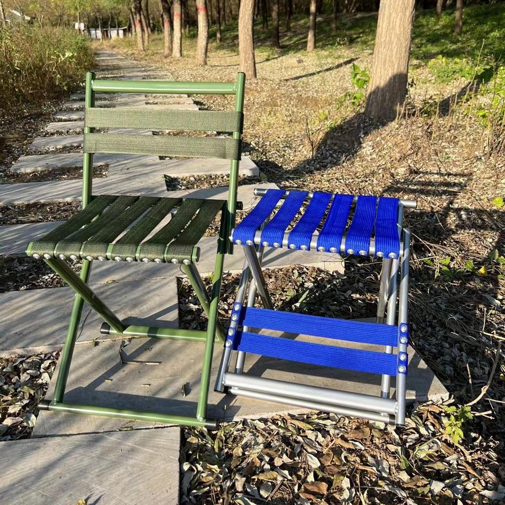 Portable Folding Backrest Chair for Camping, Fishing, Home, and Outdoor Use
