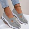 Women Breathable Walking Shoes Non-slip Soft Sole Shoe For Elderly Summer Casual Lightweight Shoes Middle-aged Female Flat Shoes