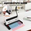 VEVOR Coil Spiral Binding Machine, Manual Book Maker 34-Holes Binding 120 Sheets, Punch Binder Adjustable 4.76 mm - 14.29 mm Coil Binding Spines