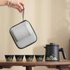 Guochao Accompanying Gift Coarse Pottery Office Cup Holiday Gift Qingshan Flying Bird Portable Car Express Travel Tea Set