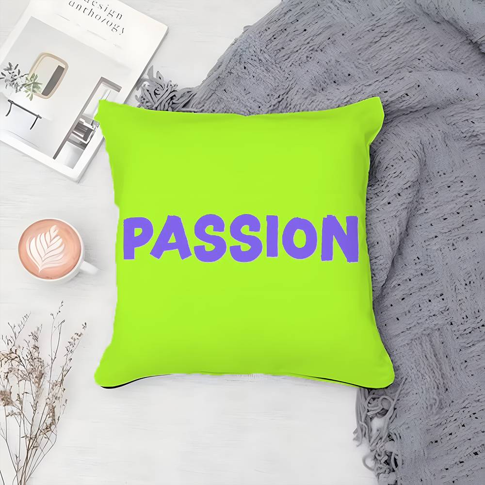 Simple And Passionate Life Words Pillow Case Printing Pillowcase Living Room Sofa Cushion Cover Bedroom Room Decor