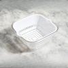 Mini Double-layer Vegetable Washing Basin, Draining Basket, Kitchen Household Plastic Fruit Washing Plate, Living Room Vegetable Basket