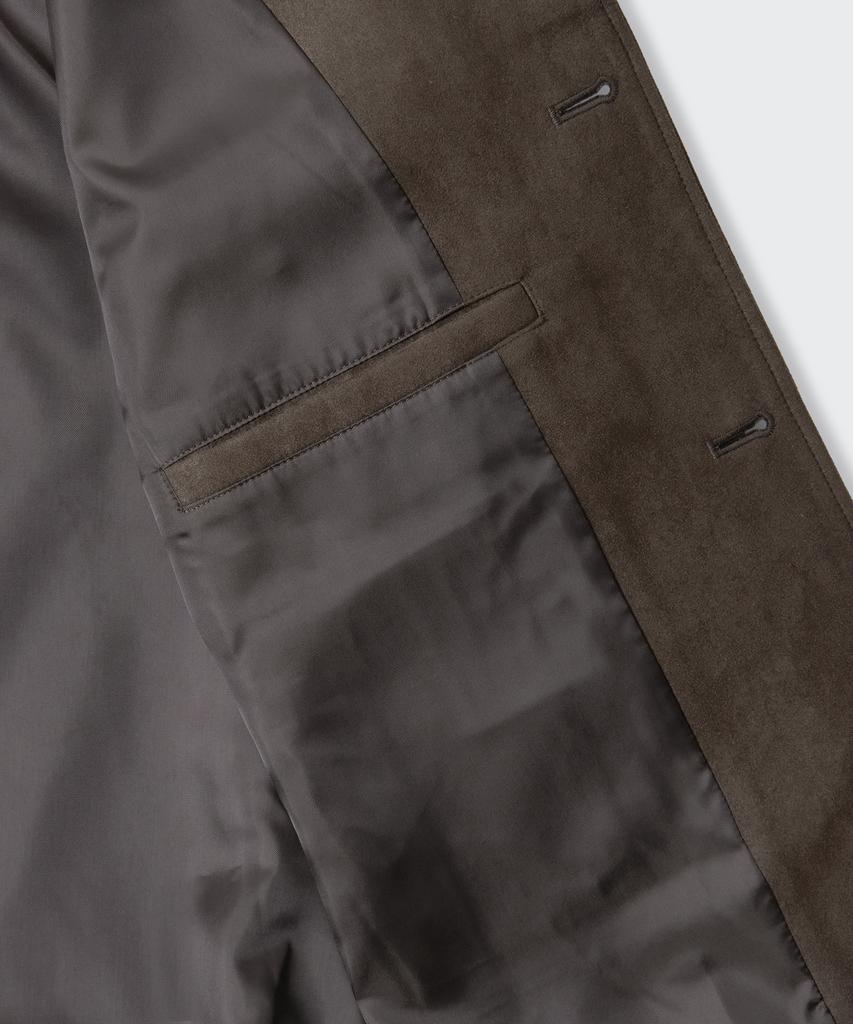 Musinsa Standard Synthetic Suede Minimal Trucker Jacket [Brown]