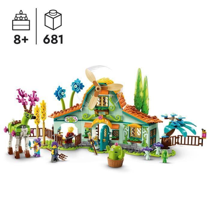 LEGO® DREAMZzz 71459 Stajnia Stworzeń ze Snów, Zabawka Rolnicza z Figurką Jelenia 2 w 1
