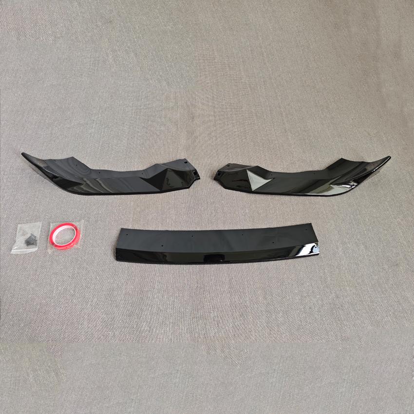 For BMW F87 M2 CS Coupe 2016-2021 Car Front Bumper Lip Spoiler Body Kit Splitter Diffuser Tuning Gloss Black Car Accessories Gloss Black