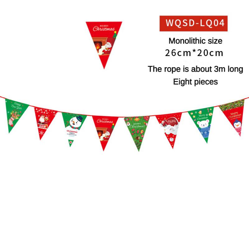 Christmas Banner 2024 Merry Christmas Decorations For Home Garland Santa Claus Navidad For Xmas Gift Noel Decor New Year 2025