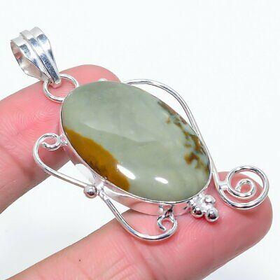

Natural Polychrome Gemstone Handmade 925 Sterling Silver Pendant 2.44 Z1n76