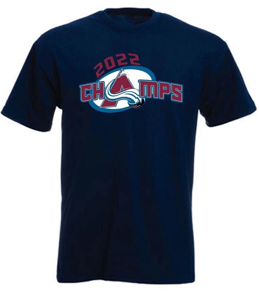 Colorado Avalanche Stanley Cup Champions Champs Long Short Sleeve T-Shirt XXXL