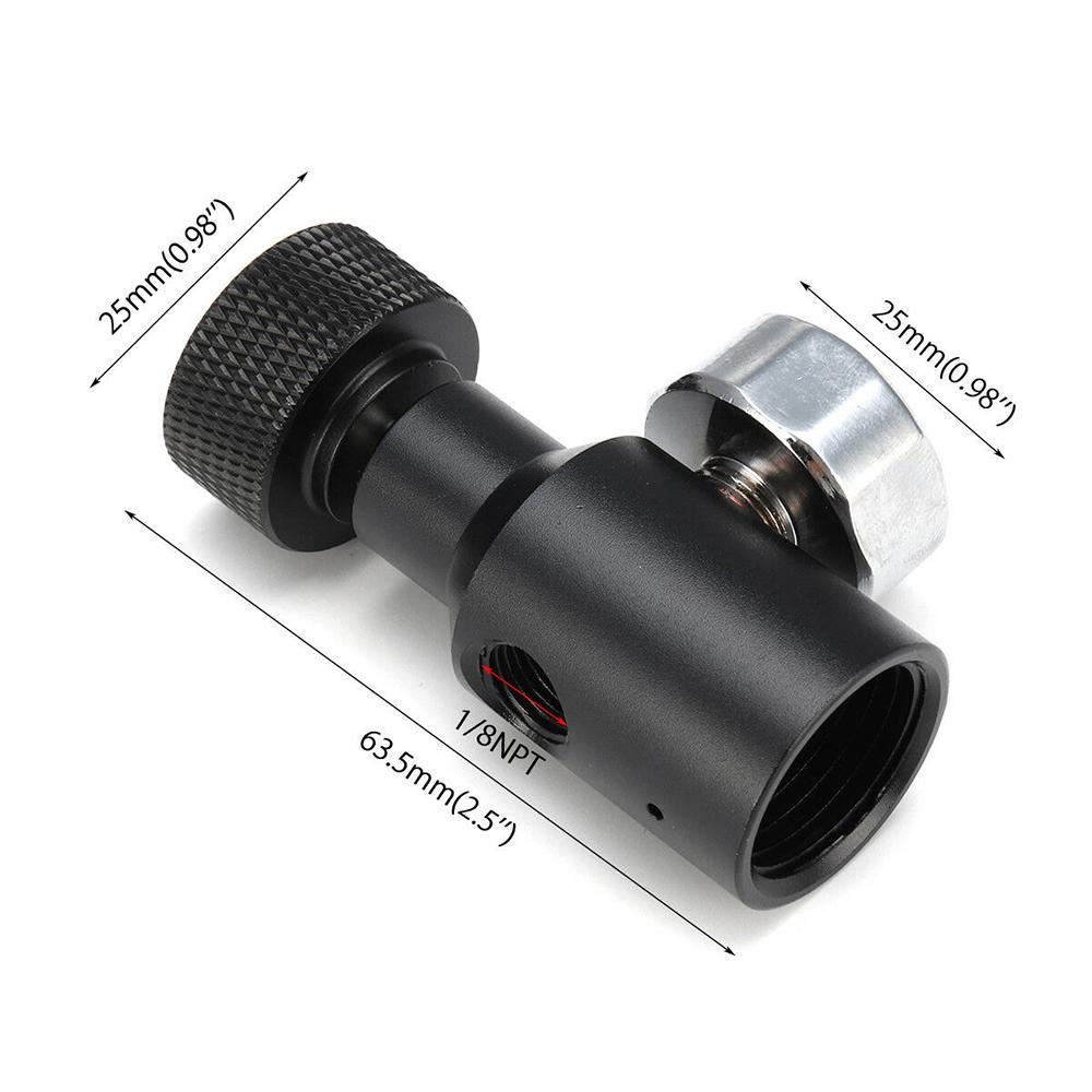 Adjustable Paintball CO2 Adapter Air Regulator Fill Station 3000psi Gauge 1/8NPT Adjustable Paintball CO2 Adapter Air Regulator Fill Station 3000psi Gauge 1/8NPT