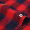 Men's Shirt Long Sleeve Plaid Lapel Top Loose Fit Casual Flannel Coat for Spring Autumn Office Party Vacation Home Date