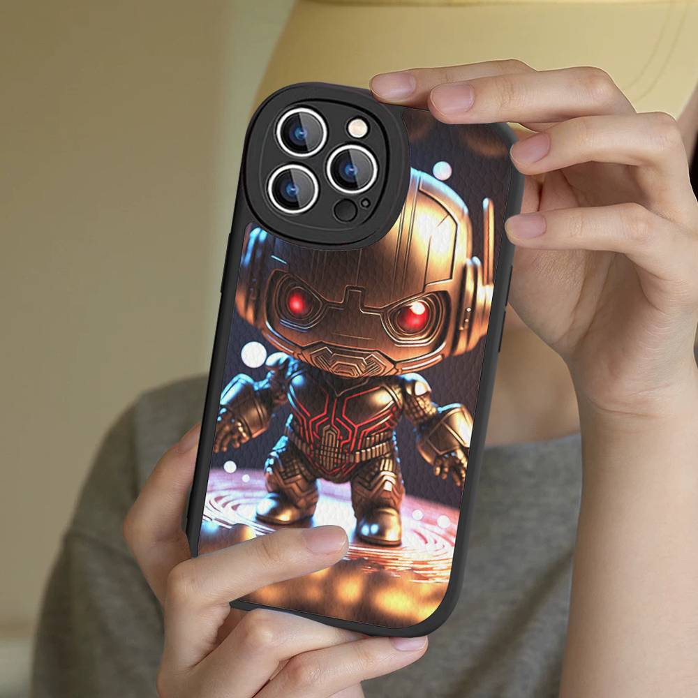 

Movie IronMan Phone Cover For IPhone 11 12 13 14 15 16 Pro Max Mini Plus Soft Leather Case iphone 12pro