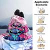 1 buc Pătură drăguță Stitch Ușoară Pătură din flanelă pentru canapea Pat Călătorie Camping Sufragerie Birou Canapea Scaun