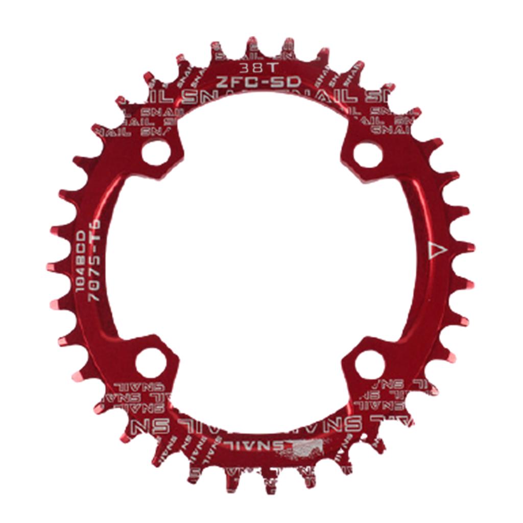 Für Fahrrad rund/oval 104BCD 32T 34T 36T 38T Narrow Wide Einzelkettenblatt