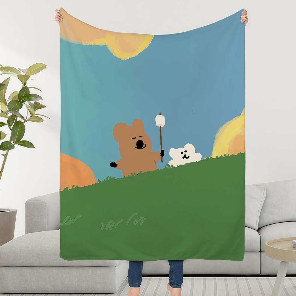 

Cute Blanket Throw Super Cosy Plush D-DDinotaengS-ES Living Room Sofa Couch Childish Birthday Gifts 30x40in