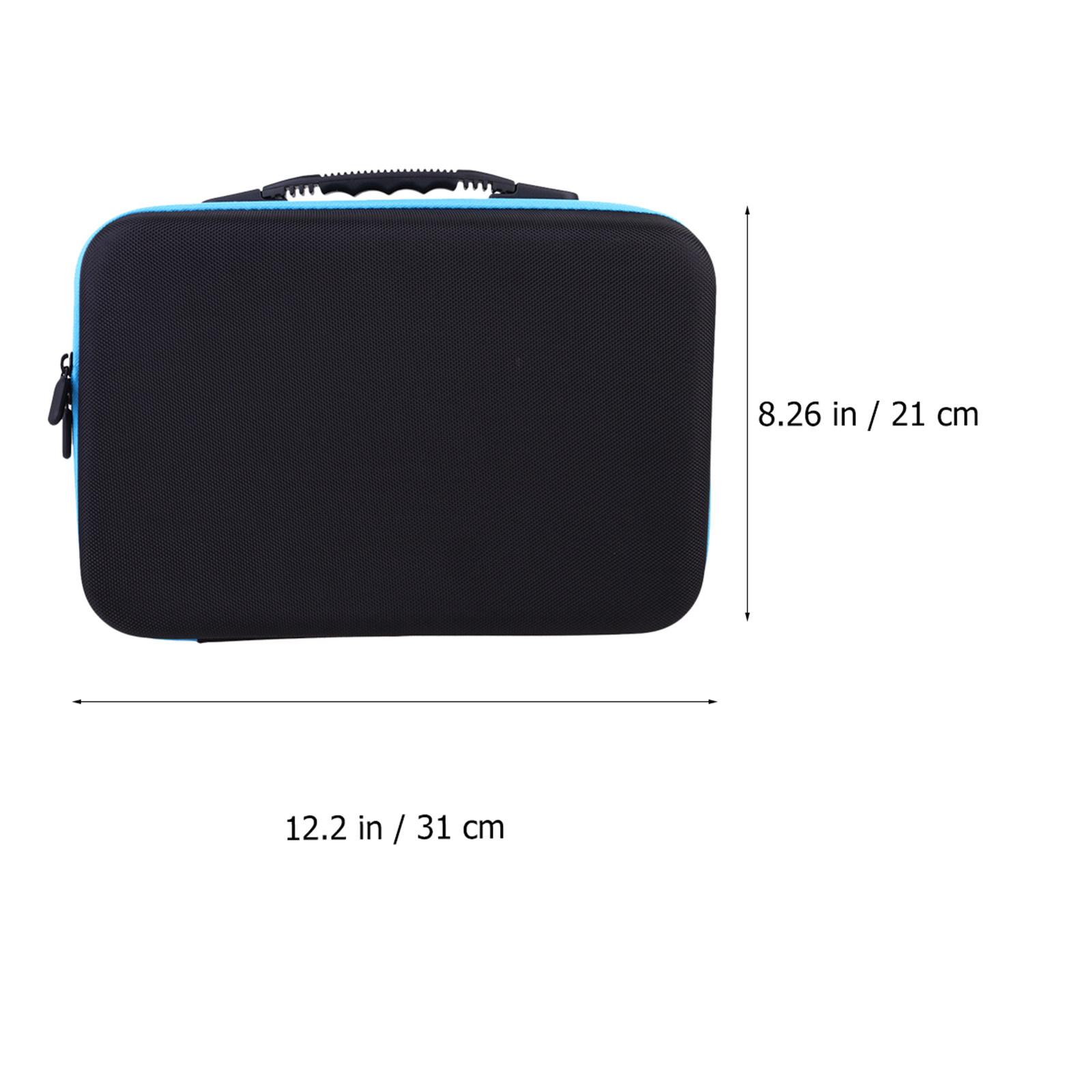 

Essential Oil Organizer Bag Portable 60 Grid Storage Shockproof Drop-Proof Travel Holder for 10Ml Bottled Oils Purple Zipper синій