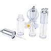 1Pcs Silver Heart-Shaped 2.5Ml Empty Lip Balm Tubes Transparent Lip Gloss Tube Container With Cap Cosmetic Sample Container