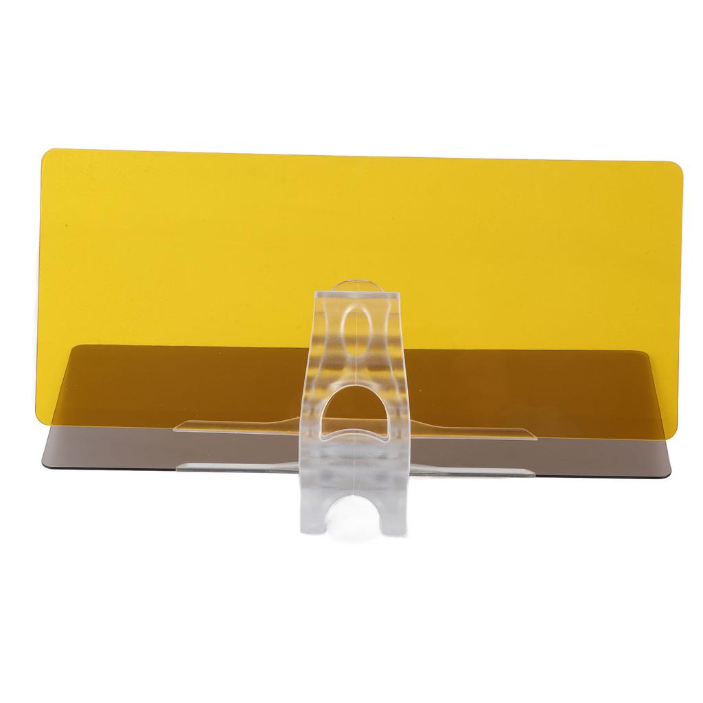 2 w 1 Przeciwodblaskowy Osłona Przeciwsłoneczna Dzień Noc Podwójnego Użytku Czarno-Żółta Obrotowa Odporna na UV Uniwersalna