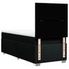 Box Spring Bed with Mattress Black 100x200 cm Fabric