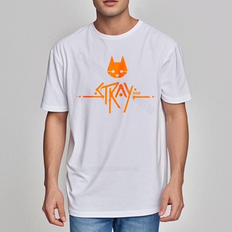 Unisex teeshirt Casual Everyday Tees Orange Cat With Stray Text Daily Wear Everyday Tees Fashion Solid Color Tshirt Workout