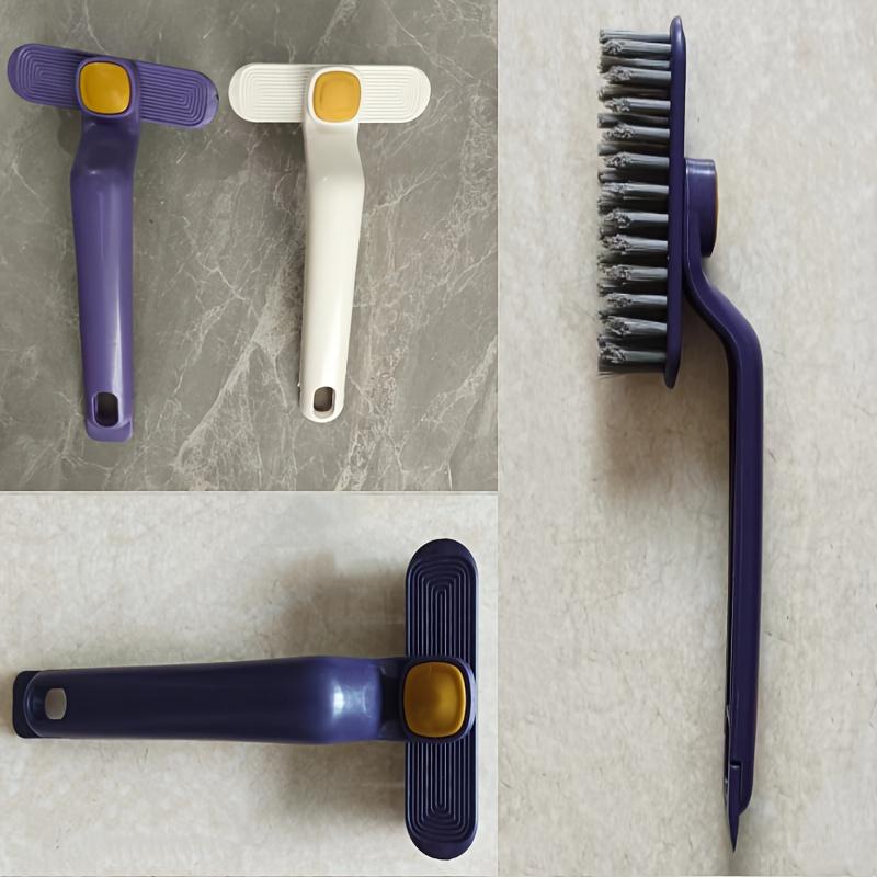 2-in-1 Rotating Cleaning Brush - Versatile for Kitchen, Living Room, Bathroom & More - Durable Bristles for Tile, Grout & Wall Cleaning