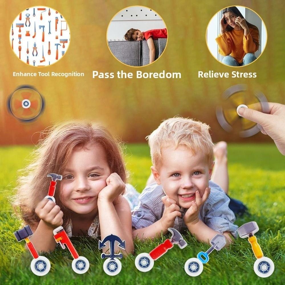 20Pcs Set Creative Design Fingertip Gyro Toy Simulation Hammer Hand Spinner Toy  Kindergarten
