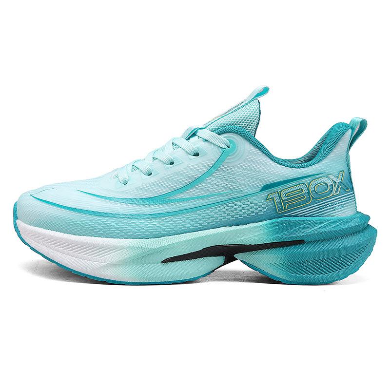 Running Shoes Professional Men's Real Explosion Shock-absorbing Fly-woven Mesh Shoes Breathable Soft-soled Trendy Shoes Racing Body Test