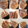 22-Piece Women's Ring Set: Star, Moon, Butterfly, Geometric, Heart Designs