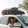 Metal Car Roof Rack, 162x99x16 Cm, Universal, Up To 100 Kg, Luggage Basket, Black