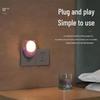 Two-Gear Smart Dimming Baby Bear Night Light - LED Plug-In Sleep Companion Lamp