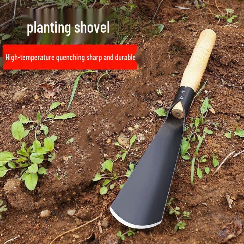 

Manganese Steel Garden Shovel: Ideal for Planting, Weeding, Digging, and Outdoor Use.