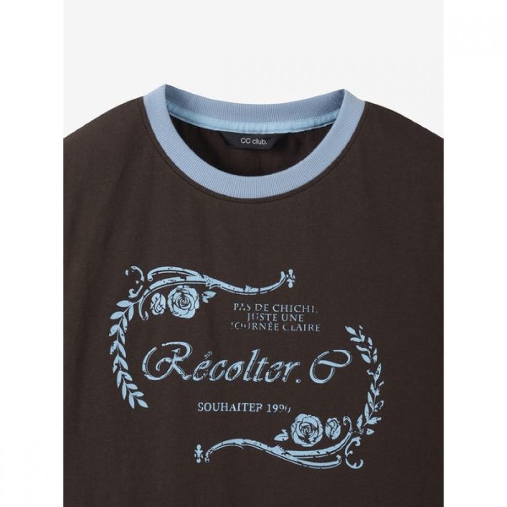Cc Collect. Ringer Print Tee C262psm059