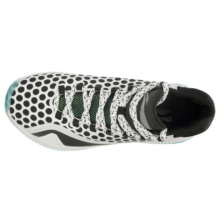 Li Ning Fangs Textile, TPU Cushioning Slip Resistant Abrasion Resistant Coverage Support High top Basketball Shoes ABAL021-5