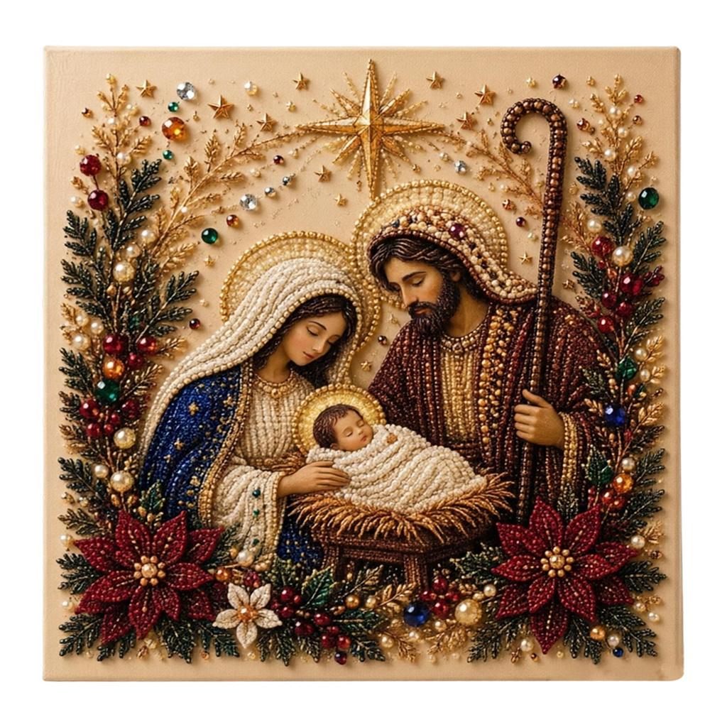 DIY Pearl Painting Kit, Religious Diamond Dot Art Craft Set