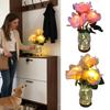 Flower Table Lamp Color Changing Cordless LED Rose Lamp Decorative Landscape Flower Lights For Bedside Bedrooms Nursery Living