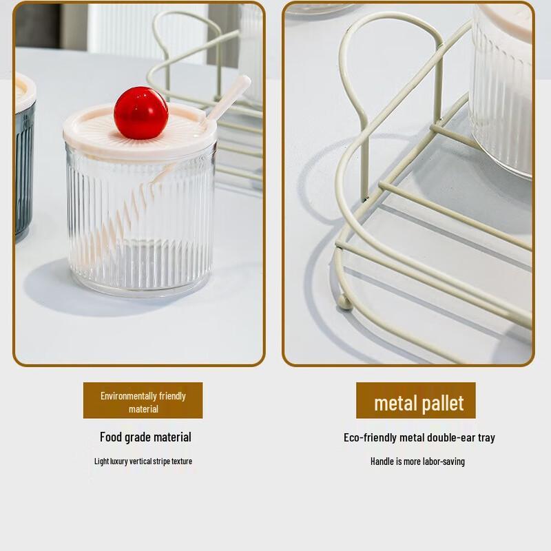 Wild Pigeon Transparent Kitchen Seasoning Jar Set