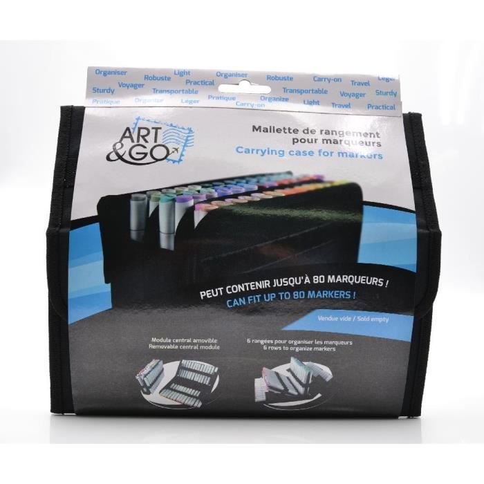 Malette VIDE de rangement pour 80 marqueurs de Art & GO