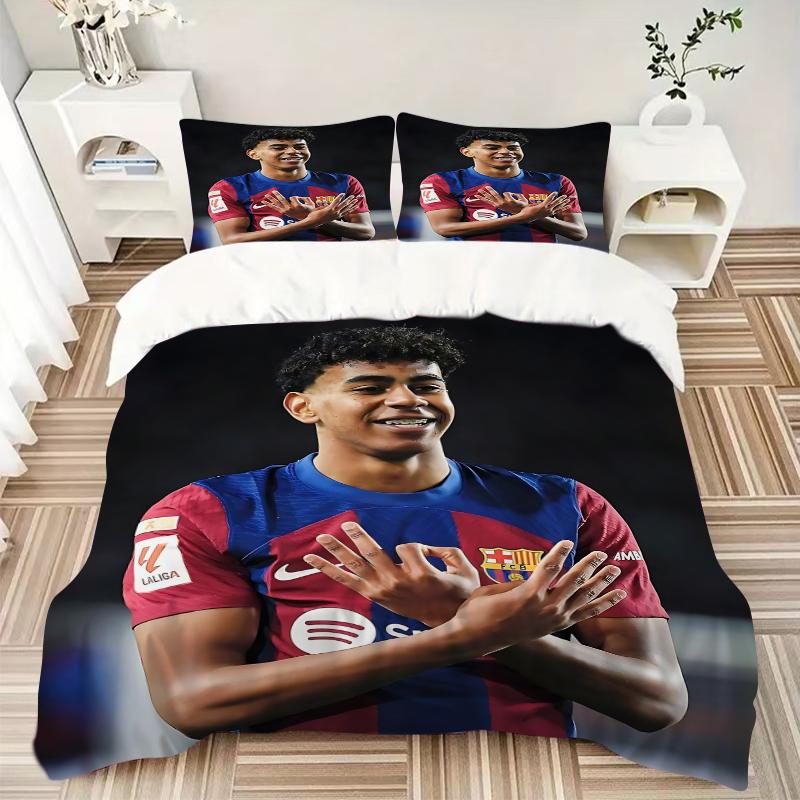 3Pcs Barcelona Player Bedding Sets For All Sizes New 3D Printed Bed Cover Comforter Duvet Cover Pillowcase Bedroom Decoration