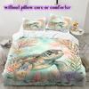 Watercolor Animal Painting Pattern Bedding,Quilt Set Quilt Cover Pillowcase Home Birthday Gift (1*duvet Cover+2*pillowcase,without Core)